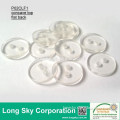 (#P02CLF1) 2 holes concave top clear resin knitted top plastic button